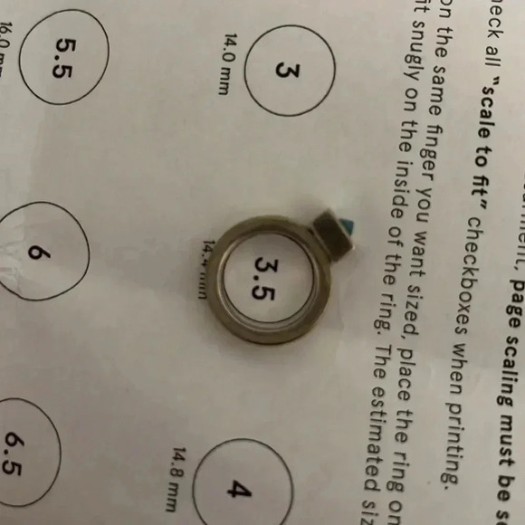 Double Mignon Faget - size 3.5 Retired Pylon Ring - Pre Loved - Picture 3 of 3